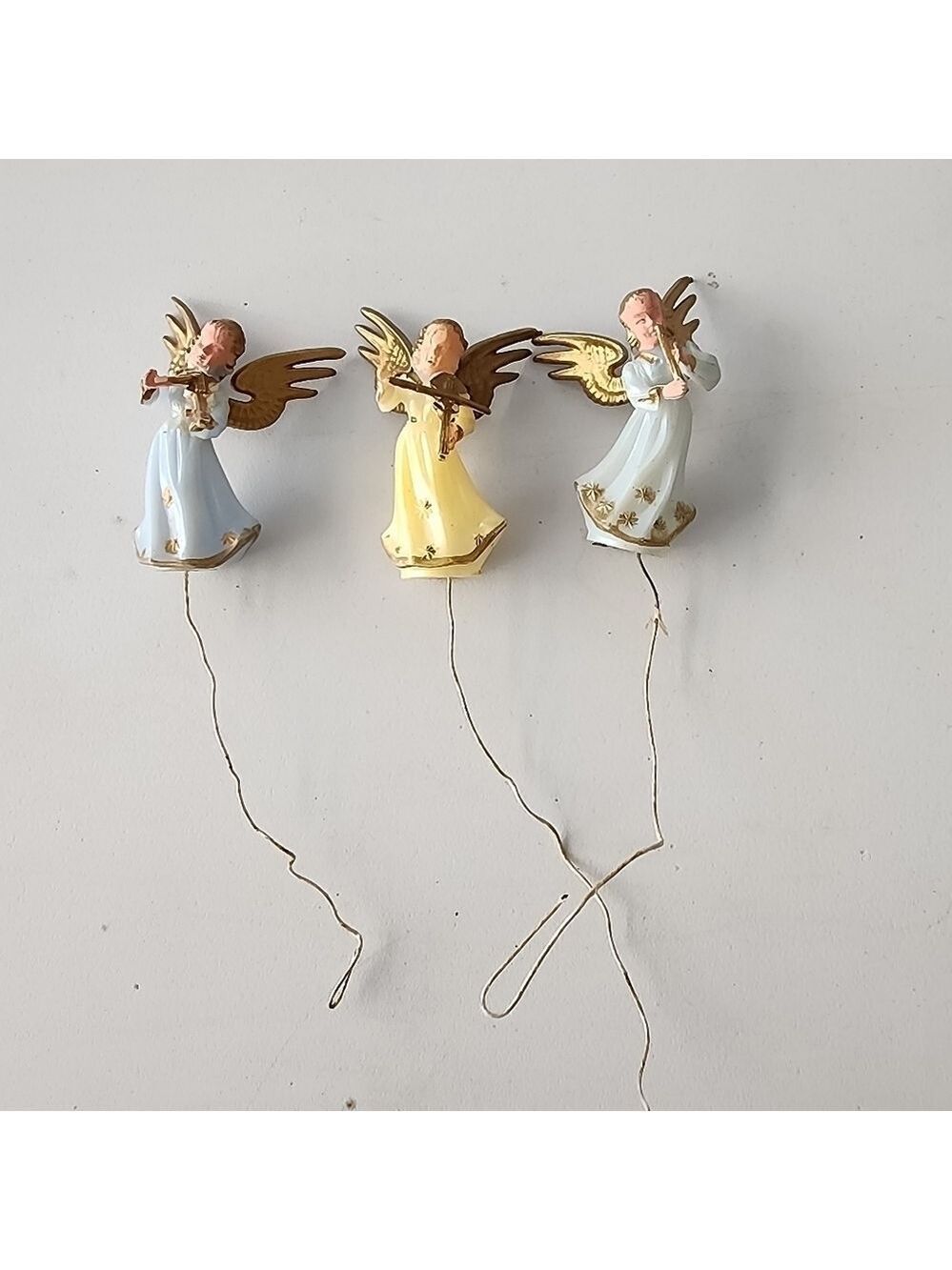 Vintage 50's Hong Kong mini Angel ornaments tree or wreath decor